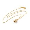 Rack Plating Brass ABS Pearl Pendant Necklaces NJEW-S425-03G-3