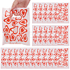 100Pcs Heart Printed Eco-Friendly Reusable Bags ABAG-SP0001-61A-B-7