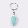 Synthetic Turquoise Keychain KEYC-P041-B03-2