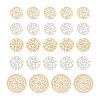 Brass Filigree Joiners Links KKC-FW0001-02-11