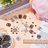 40Pcs 4 Colors Stainless Steel Snap Buttons FIND-WR0012-64-4