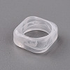 Square Transparent Resin Finger Rings RJEW-S046-003-A01-4