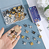 120Pcs 6 Colors Iron Bead Cap IFIN-SC0001-57-3