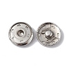 202 Stainless Steel Snap Buttons BUTT-I017-01E-P-2