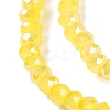 Baking Electroplate Glass Beads Strands DGLA-A039-J4mm-B23-3