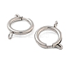 Non-Tarnish 304 Stainless Steel Spring Ring Clasps X-STAS-E104-09D-P-2