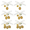 6Pcs 3 Styles Alloy Oval Tray Brooch Base Settings PALLOY-UN00035-1