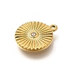 304 Stainless Steel Rhinestone Charms STAS-M109-11G-3