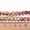 Electroplate Glass Beads Strands EGLA-N017-05A-B03-4