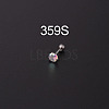 316L Surgical Stainless Steel Micro Pave Cubic Zirconia WGE6C84-07-1