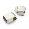 Tarnish Resistant 304 Stainless Steel Magnetic Clasps with Glue-in Ends STAS-B017-09P-3