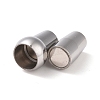 Tarnish Resistant 304 Stainless Steel Magnetic Clasps with Glue-in Ends STAS-K006-09C-4mm-2