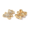Real 18K Gold Plated Brass Micro Pave Cubic Zirconia Pendants KK-Q779-07G-01-2