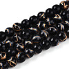 Baking Paint Glass Beads X1-DGLA-N010-8mm-10-1