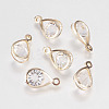 Glass Rhinestone Pendants X-IFIN-F144-24G-1