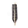 Natural Obsidian Big Pendants PALLOY-JF01652-04-1