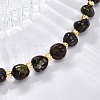 Natural Dragon Blood Beaded Bracelets for Women G-P563-07P-08-2