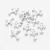 Tarnish Resistant 201 Stainless Steel Tiny Cross Charms STAS-L233-082P-1