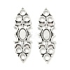 Tibetan Style Alloy Connector Cabochon Settings FIND-B050-13AS-1