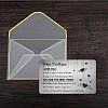 Rectangle 201 Stainless Steel Custom Thermal Transfer Wallet Card DIY-WH0252-032-6