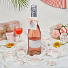 30Pcs Polyester Bowknot & Paper Card Pendant Decoration HJEW-OC00028-02-5