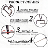 6Pcs Zinc Alloy Swivel Clasps FIND-SP0005-67A-6