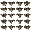 20Pcs Zinc Alloy Bees Decorative Rivets FIND-PH0062-14AB-1