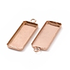 Ion Plating(IP) 304 Stainless Steel Pendant Cabochon Settings STAS-I069-36RG-3