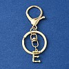 Alloy Initial Letter Charm Keychains KEYC-YW00006-05-1