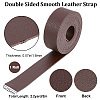 2M Flat Single Face Lychee Pattern Imitation Leather Band LC-WH0010-02A-02-2