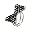 304 Stainless Steel Open Cuff Rings for Women RJEW-F178-01P-01-2