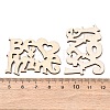 Natural Wood Cabochons WOOD-NB0001-58-3