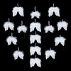 AHADERMAKER 15Pcs 5 Style Feather Wings Pendant Decorations FIND-GA0003-03B-1