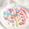 Opaque Acrylic Beads OACR-H038-21-1