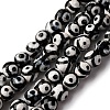 Tibetan Style 3-Eye dZi Beads TDZI-G341-6mm-08-1