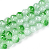 Baking Paint Glass Beads Strands DGLA-N015-8mm-09-1