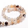 Natural Dendritic Agate Round Beads Strands G-E321C-4mm-01-2
