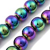 Electroplated Synthetic Non-magnetic Hematite Beads Strands G-H327-D02-05B-1