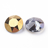 Pointed Back & Back Plated Glass Rhinestone Cabochons RGLA-J012-10mm-001DO-2