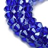 Transparent Electroplate Glass Beads Strands LS-EGLA-A039-T3mm-A06-3