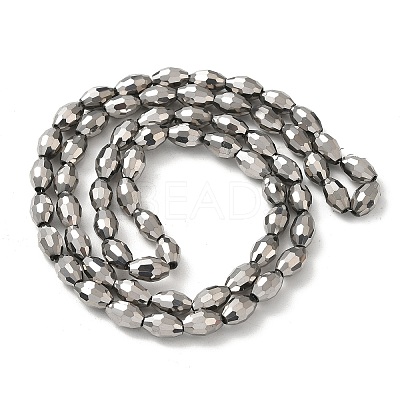 Electroplate Glass Beads Strands EGLA-J013-4x6mm-F50-1