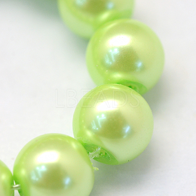 Baking Paint Glass Pearl Bead Strands HY-Q003-3mm-07-1