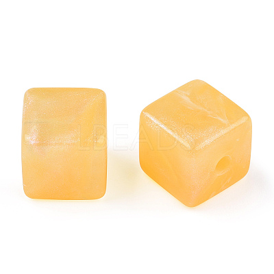 Opaque Acrylic Beads OACR-E014-18B-1