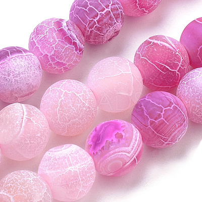 Natural Weathered Agate Beads Strands G-S259-05I-10mm-1