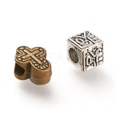 Tibetan Style Alloy Spacer Beads X-PALLOY-XCP0014-05-RS-1
