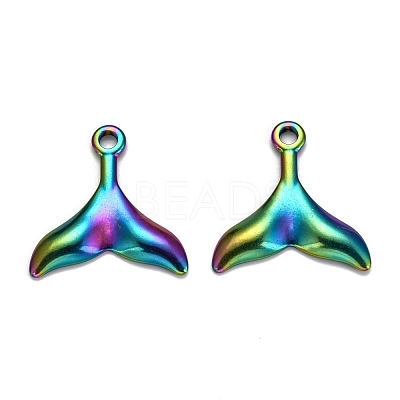 Ion Plating(IP) 304 Stainless Steel Charms STAS-F249-14M-01-1