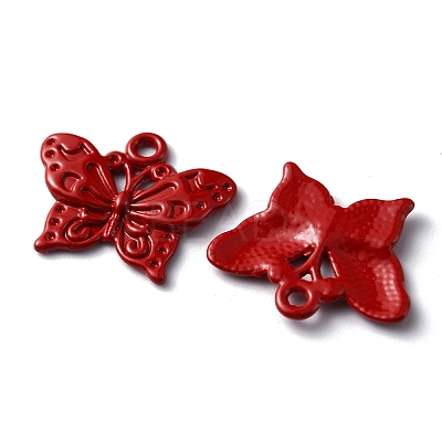 Baking Paint Alloy Pendants FIND-TAC0011-82E-1