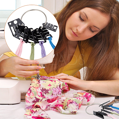 50Pcs House Shape Acrylic Bobbins OACR-OC0001-25A-1