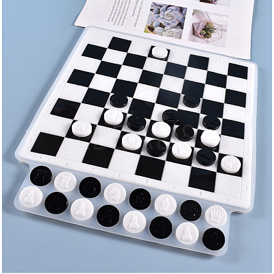 Chess Pieces & Chessboard Silicone Molds LS-DIY-J003-04-1