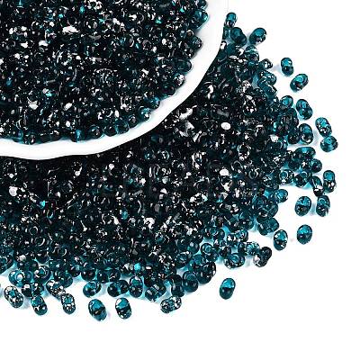 Picasso Spray Painted Glass Seed Beads SEED-T006-04-11-1